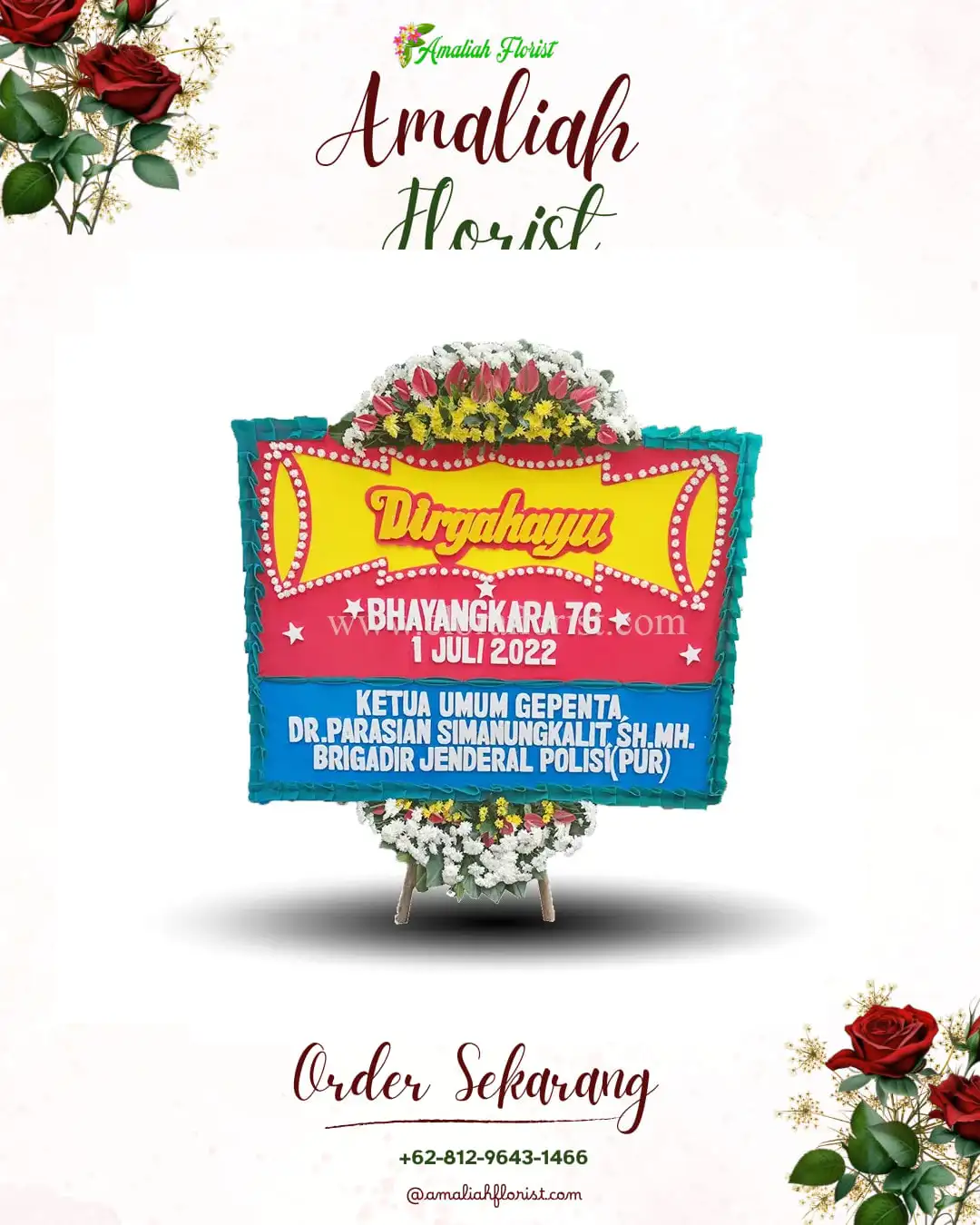 Papan Bunga HUT Ulang Tahun Barepan